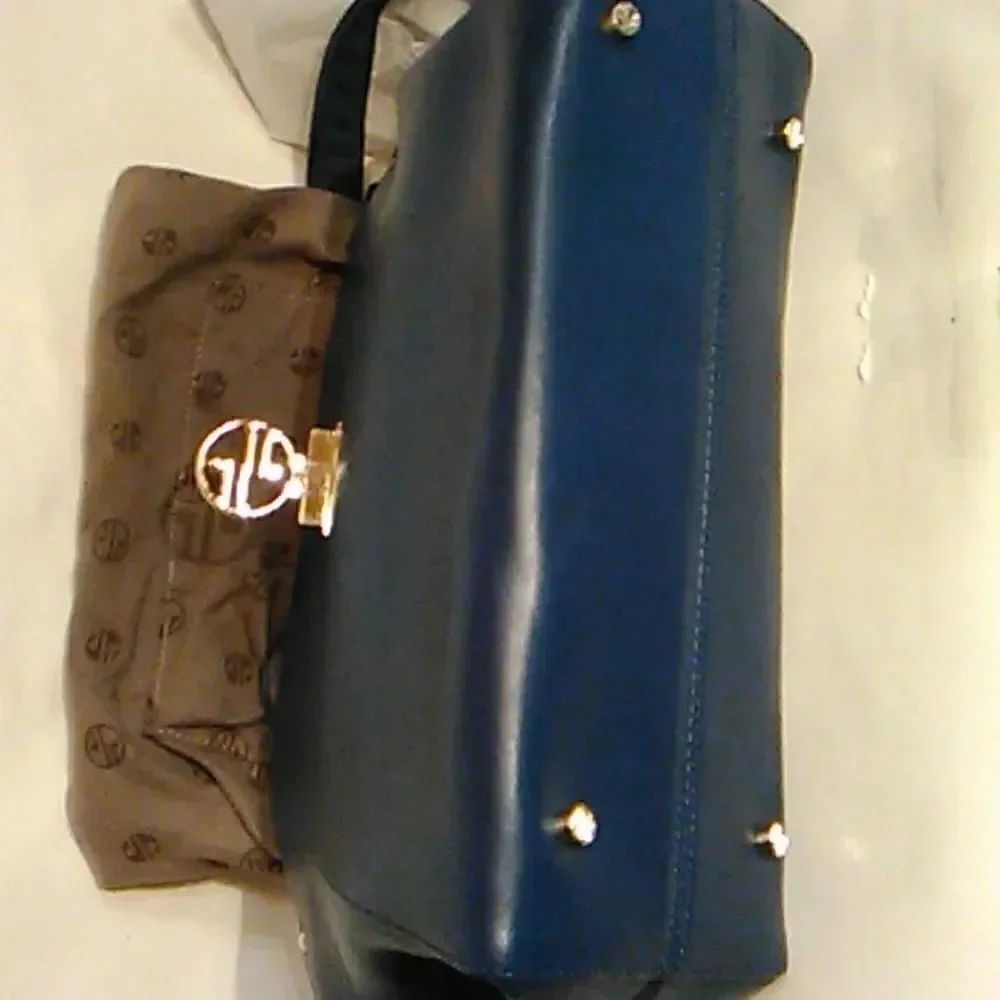Segolene en cuir Blue Bag